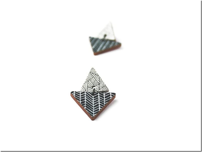 black-white-wooden-triangle-earrings