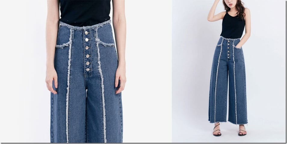 frayed-button-denim-palazzo