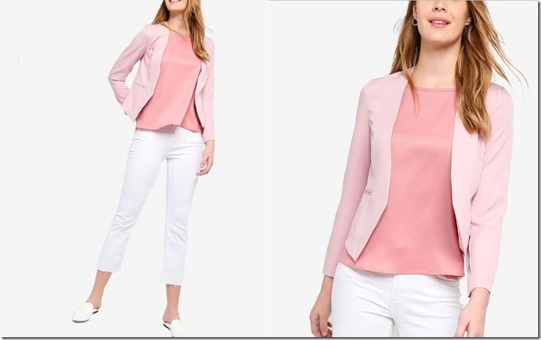 pink-collarless-blazer