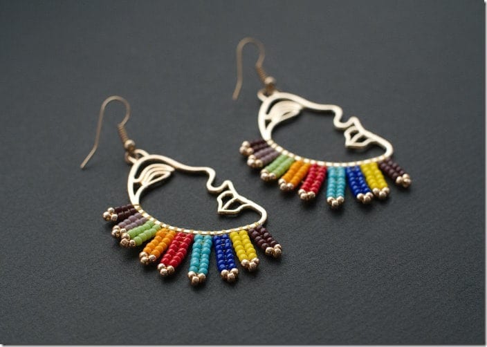 rainbow-face-profile-earrings