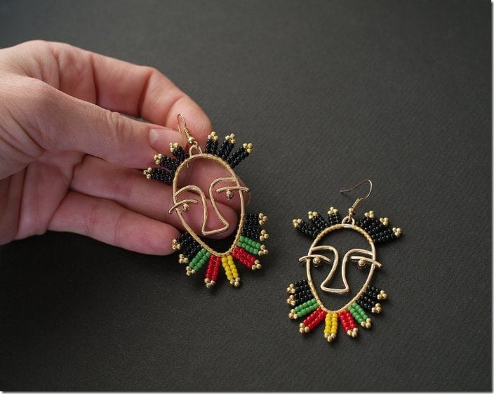 rasta-picasso-style-face-earrings