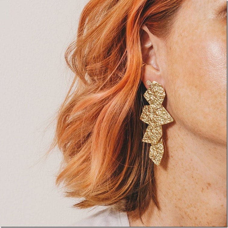 crinkle-metal-chandelier-earrings