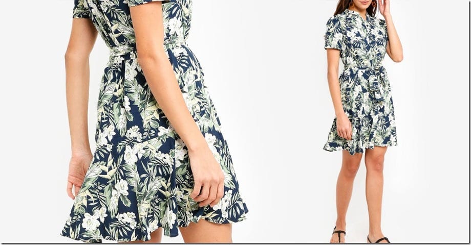 floral-drop-waist-dress