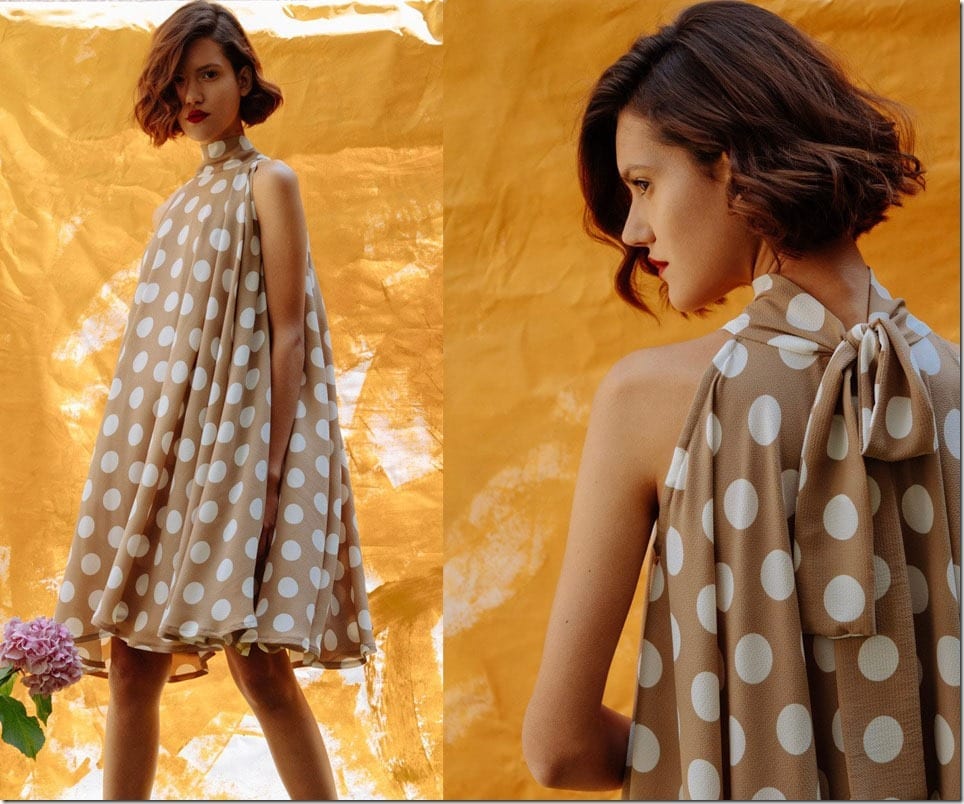 high-neck-polka-dot-circle-dress