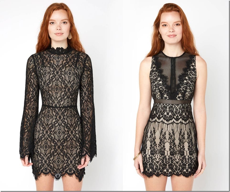 Little Black Dresses In Spellbinding Lace To Ring In The New Year