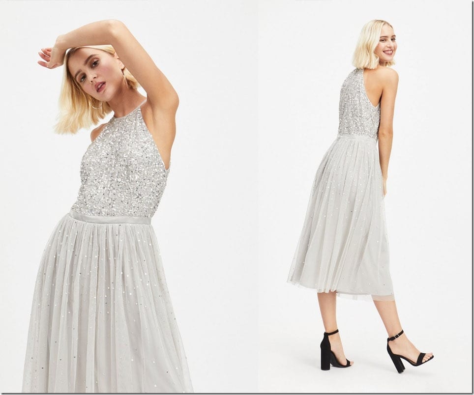 silver-sequin-halter-neck-dress