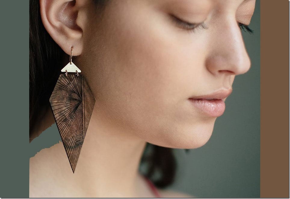 Fashionista NOW: Statement Wood Earrings To Frame Your Festive Christmas 2018 Face