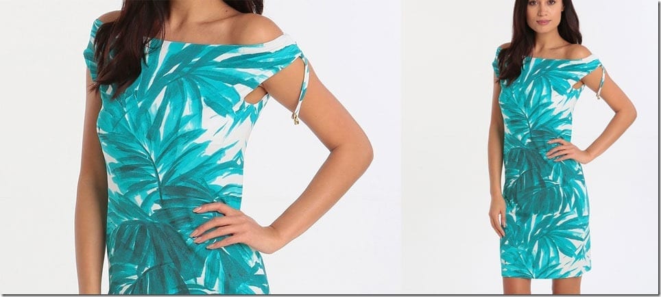 turquoise-palm-leaf-beach-dress