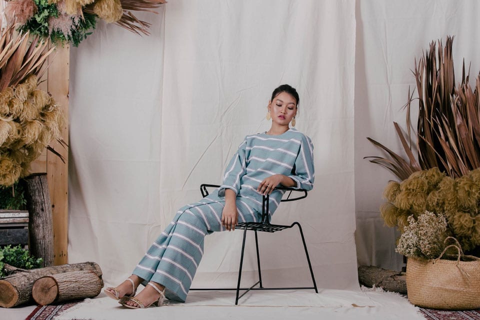 Modern Stripe Kurung Kedah Style 2019