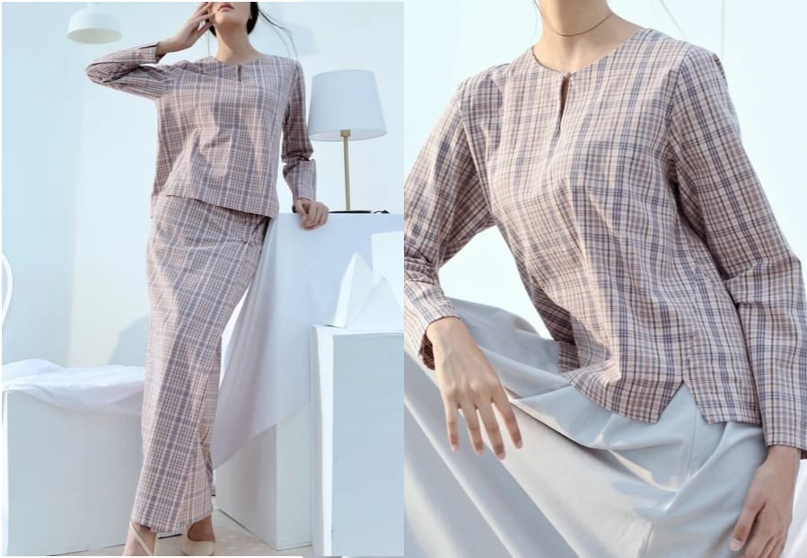 Checked Plaid Kedah Blouse / Baju Raya 2020