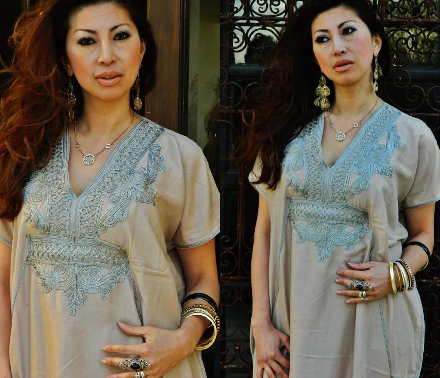 Boho Beige Kaftan