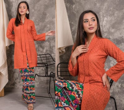 Heirloom Kebaya Top (Ivory Eyelet)