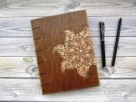 Quarantine Journal Style In Wooden And Aged Notebooks