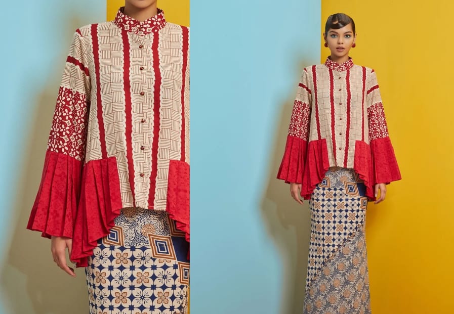 Peranakan Collar Mod Kurung