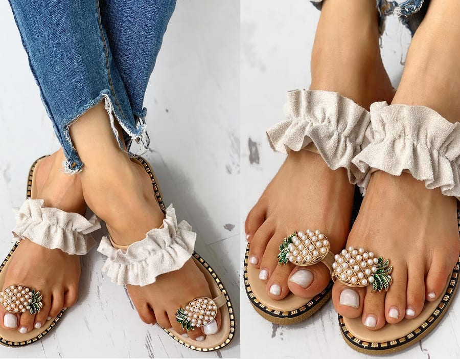 Pineapple Girl Sandals