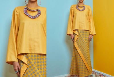 Yellow Deconstructed Kurung Kedah