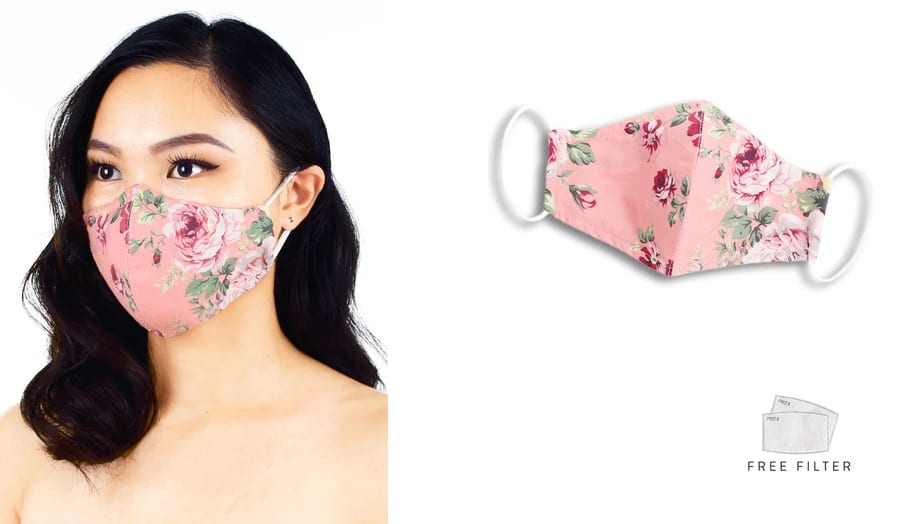 Rose Cotton Face Mask