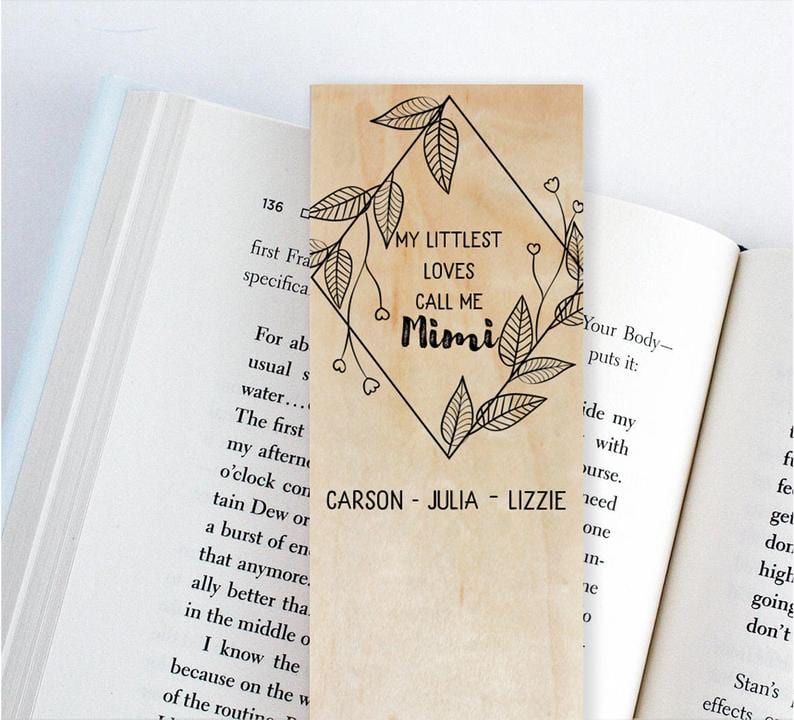 Handmade Wood Bookmark For Parent's Day
