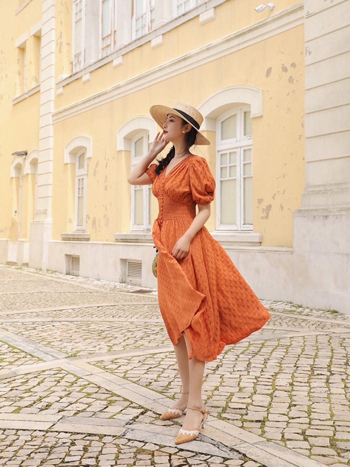 Vintage Vibing: Retro Summer Dresses With Sleeves