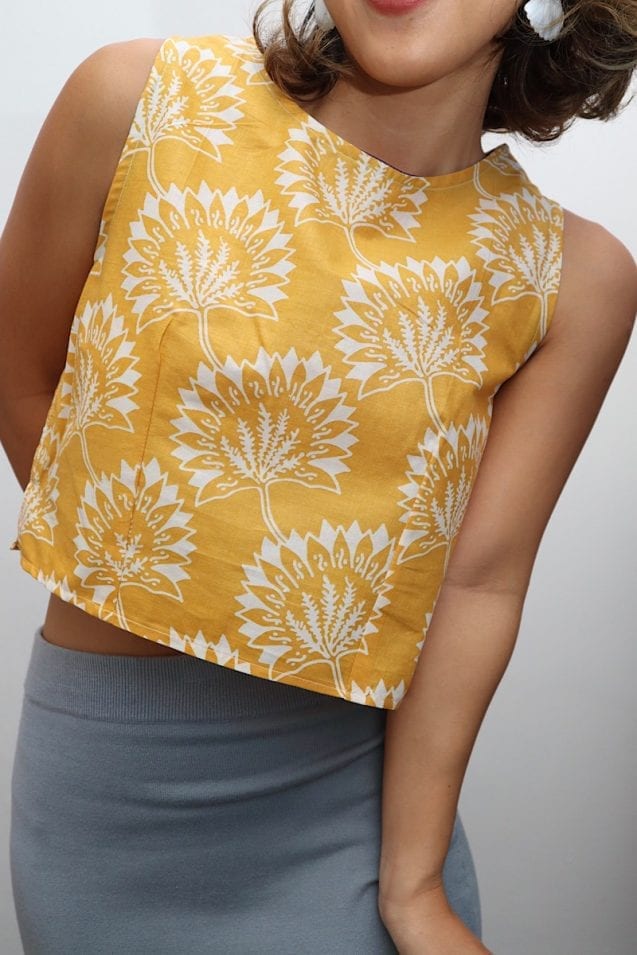 Leafy Batik Top