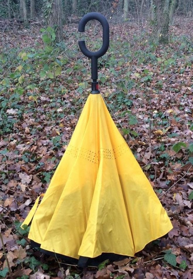 Reversible Yellow UV Protective Umbrella