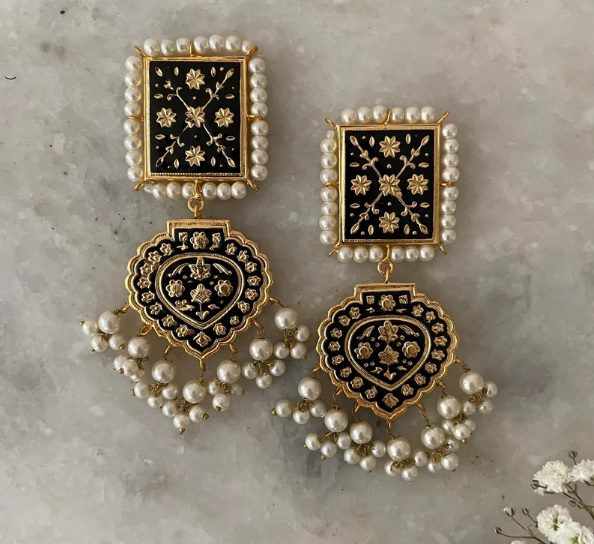 meenakari earrings // GoharOfLondon