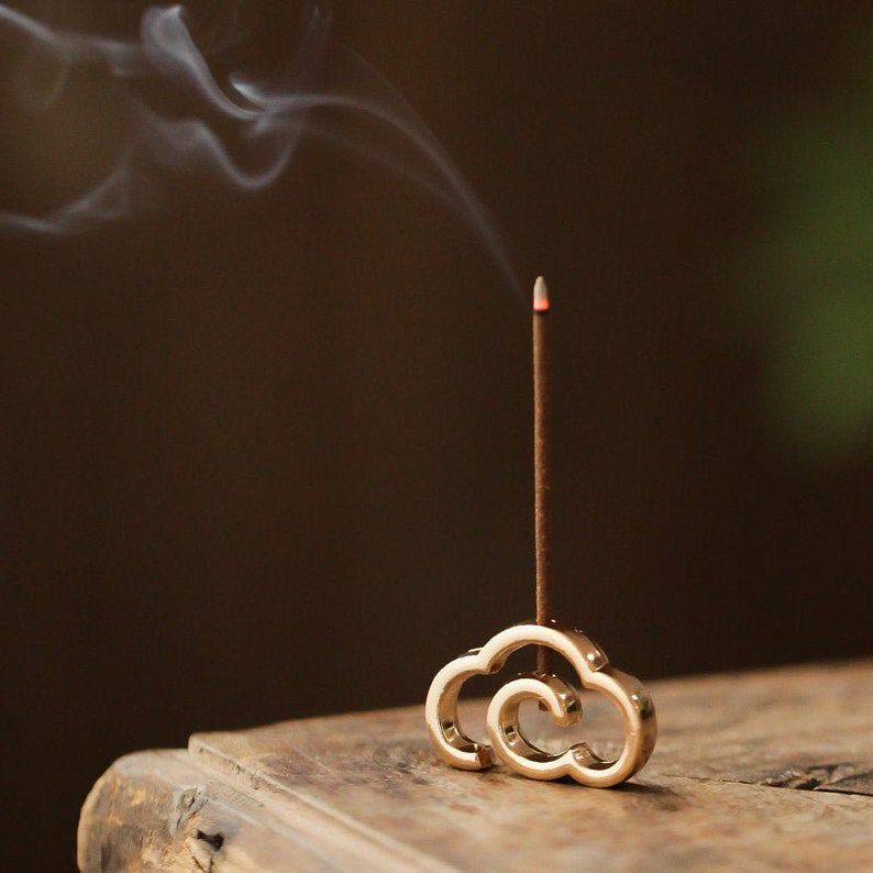 cloud incense holder for slim stick // Gohobi