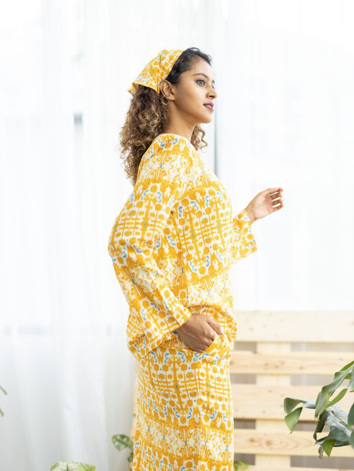 tribal yellow kedah set // Bayu Somerset