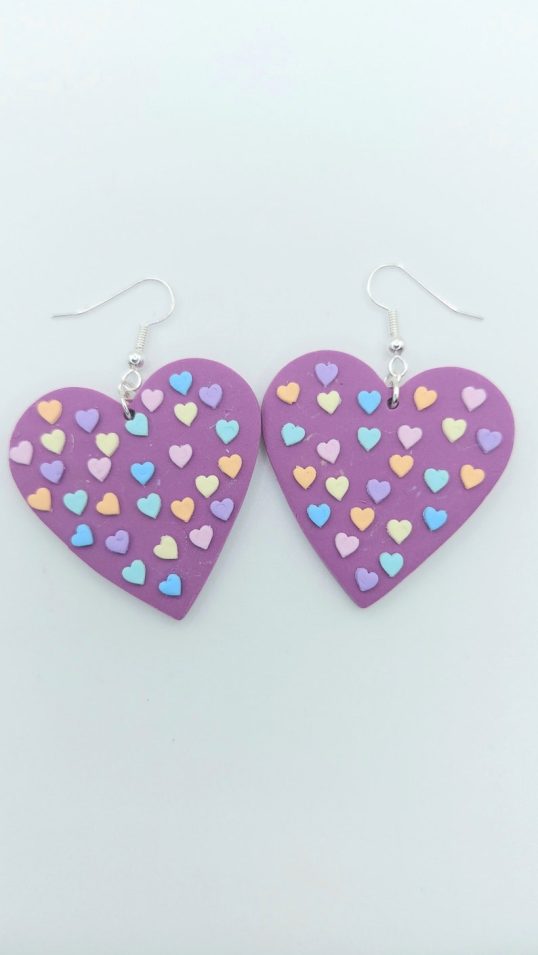 large heart + small hearts earrings // charlottesclay2021