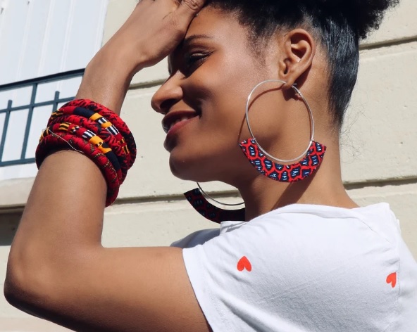 bold statement african hoop earrings