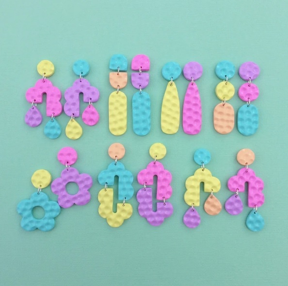 Kawaii Earrings Inspo In Rainbow Candy Colors