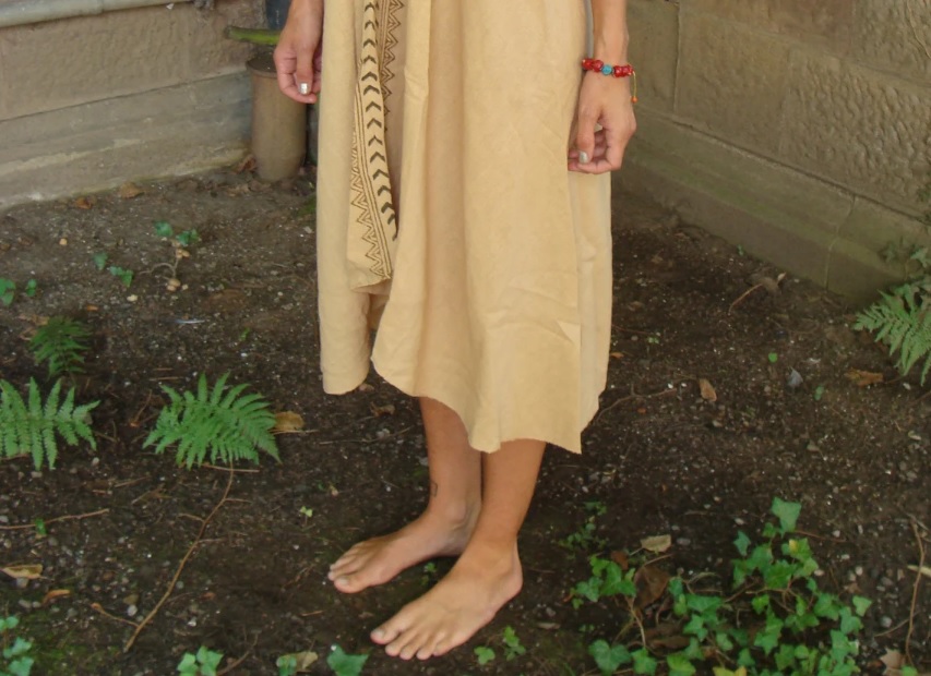tribal block print summer dress // GulFlowerofLife