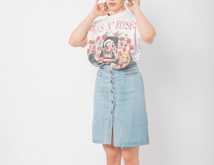 Vintage Denim Skirt Styles Inspired By My First Thrifted Denim Skirt