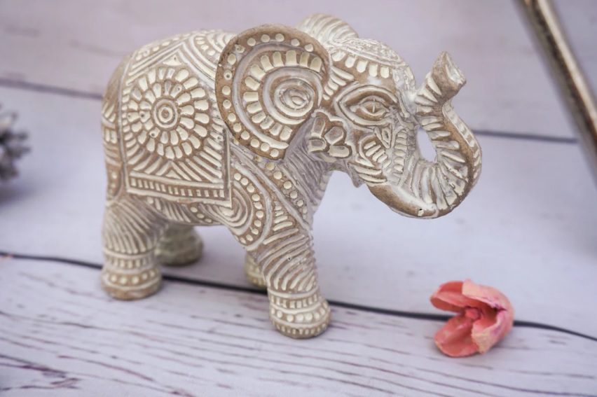 embossed rustic elephant ornament // FloAndGinger