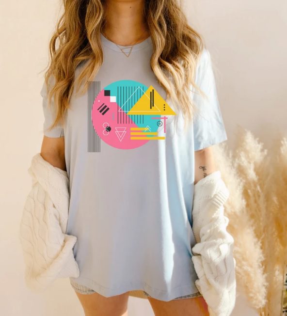 mod graphic color block abstract tee // SimpleandSweetbyAly