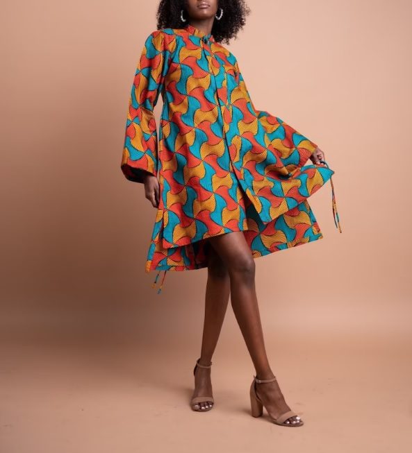 oversized african print shirtdress // ShopBesida