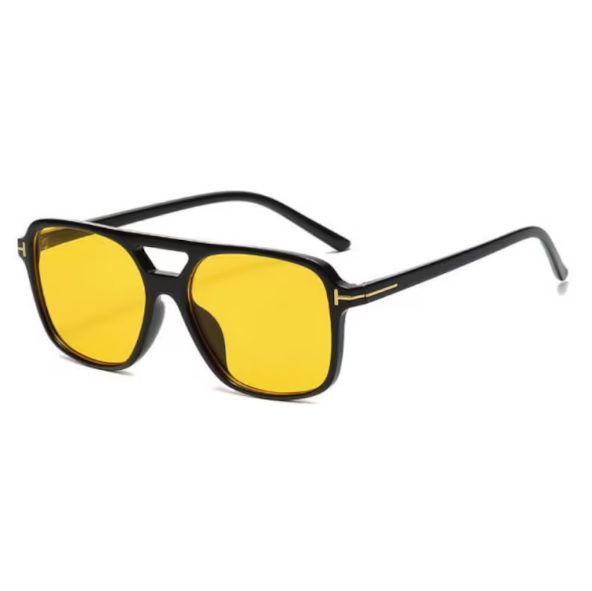 retro square fram vintage sunglasses // Chillest
