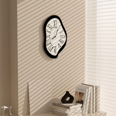 acrylic abstact melting clock // TikHomeDecoration