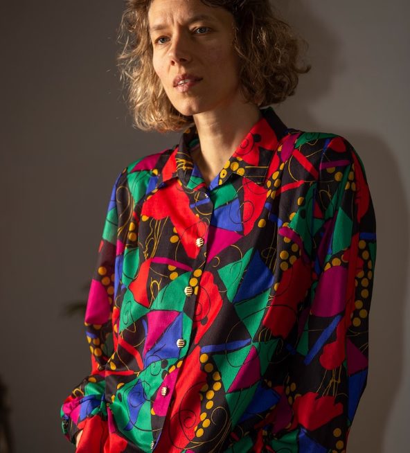 vintage 90s oversized retro floral shirt // UseMeAgainShop