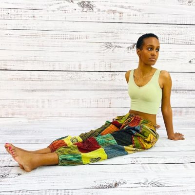 hippie patchwork summer cotton pants // karmanepalcrafts