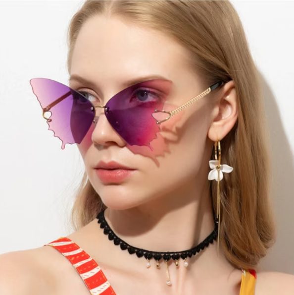 anti UV butterfly fashion sunglasses // SunnyTune