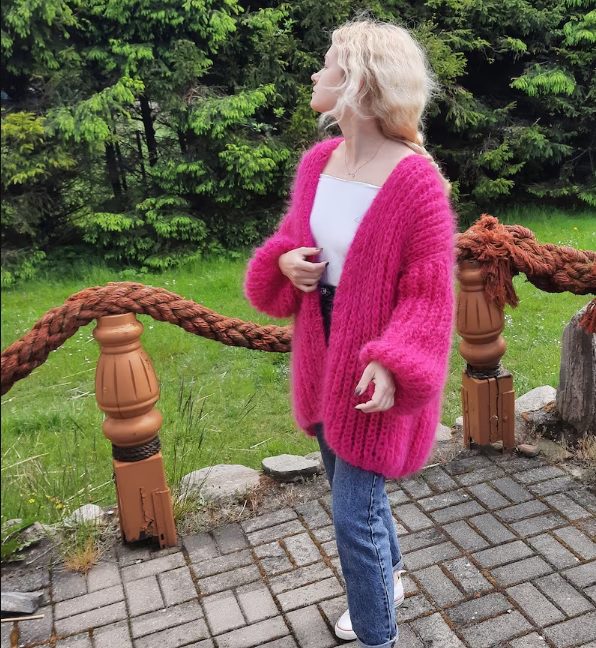 Zingy Hot Pink Cardigan Styles For A Bold Layering Vibe