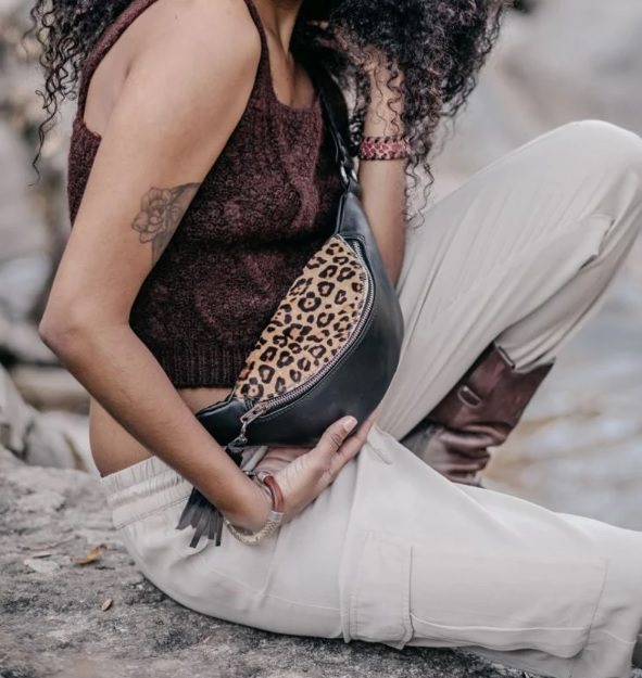 leopard print fanny pack // LEONIKAdesign